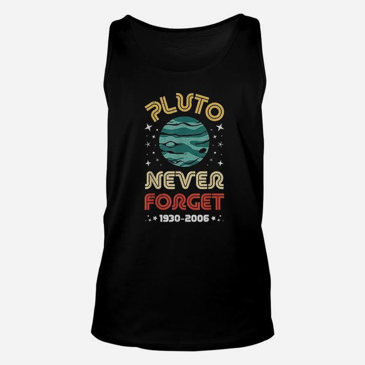 Never Forget Pluto 1930-2006 Science Planet Vintage Space Unisex Tank Top