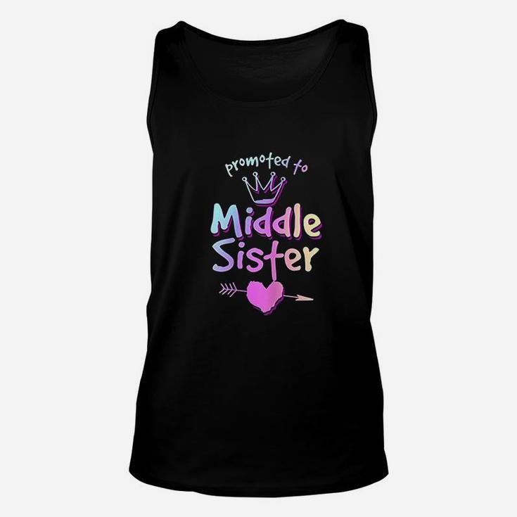 New Sis Gifts Promoted To Middle Sister Unisex Tank Top