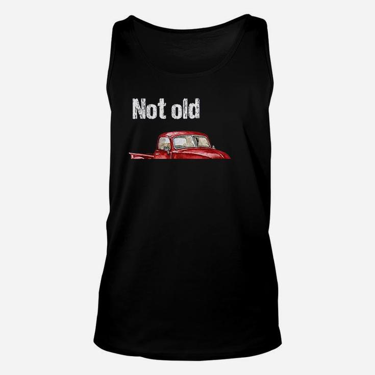 Not Old Just Retro Fun Vintage Red Pick Up Truck Unisex Tank Top
