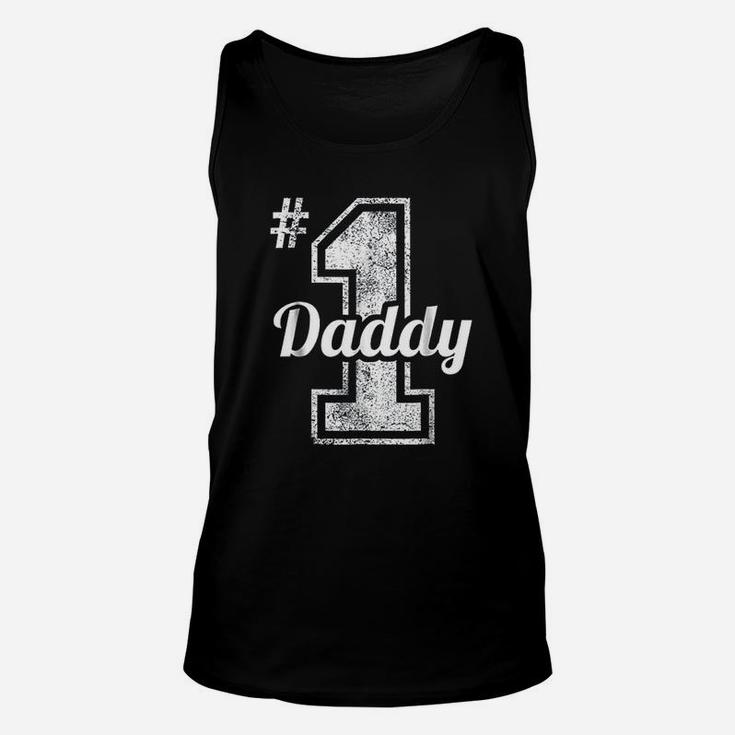Number 1 Daddy Fathers Day, best christmas gifts for dad Unisex Tank Top