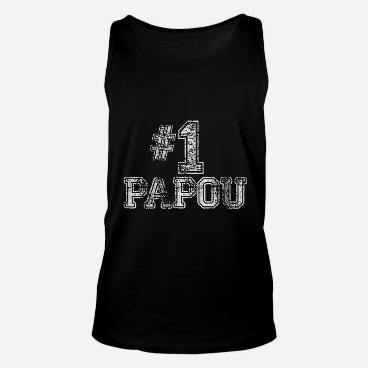 Number One Fathers Day Papou, best christmas gifts for dad Unisex Tank Top