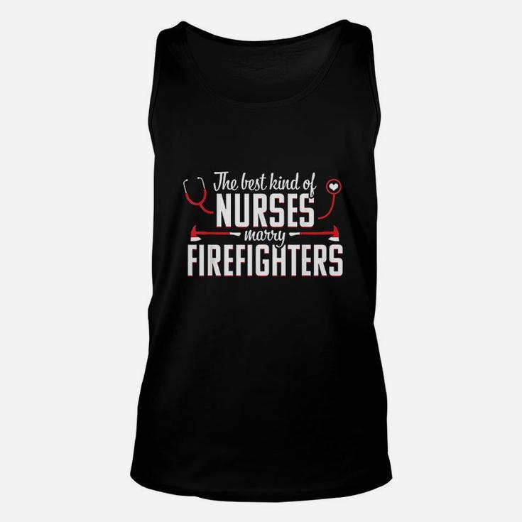 Nurse Life Fire Wife Funny Best Firefighter Nursing Unisex Tank Top