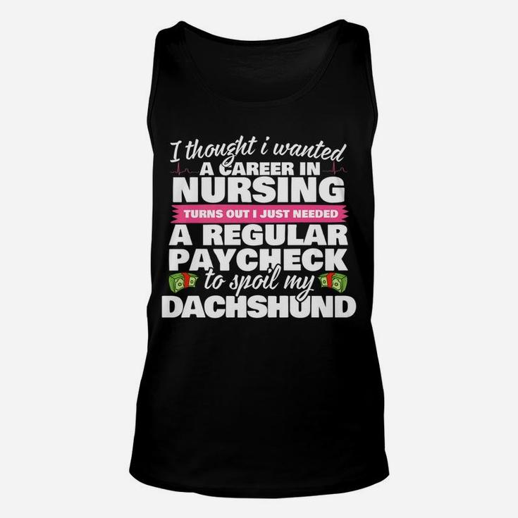 Nurse Spoils Dachshund Funny Weiner Dog Unisex Tank Top