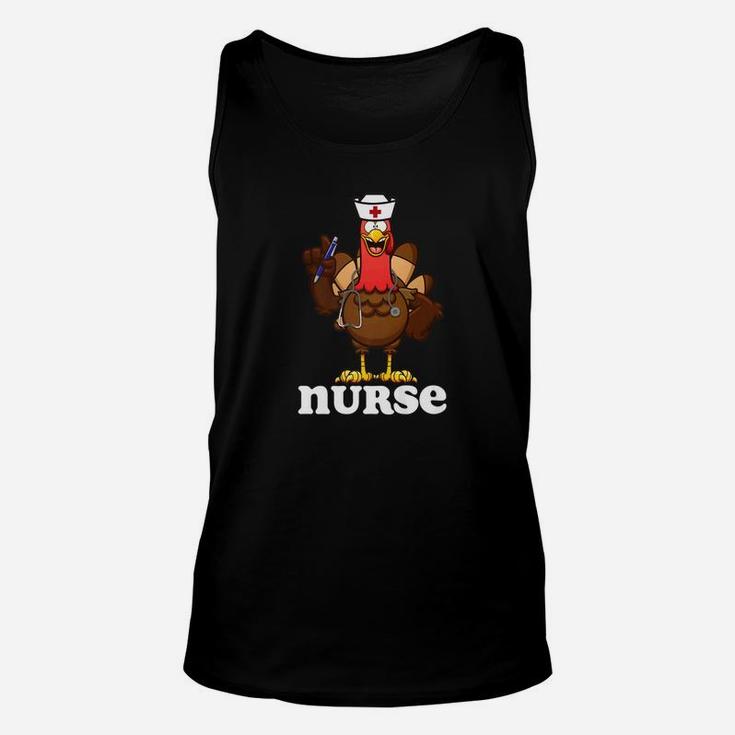Nurse Thanksgiving Funny Rn Lvn Turkey Cute Doctor Unisex Tank Top