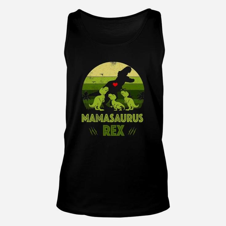 Official Mamasaurus Rex Vintage Retro Mothers Gift Unisex Tank Top
