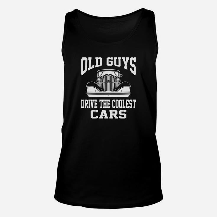 Old Guys Coolest Cars Vintage Hot Rod Dad Grandpa Unisex Tank Top