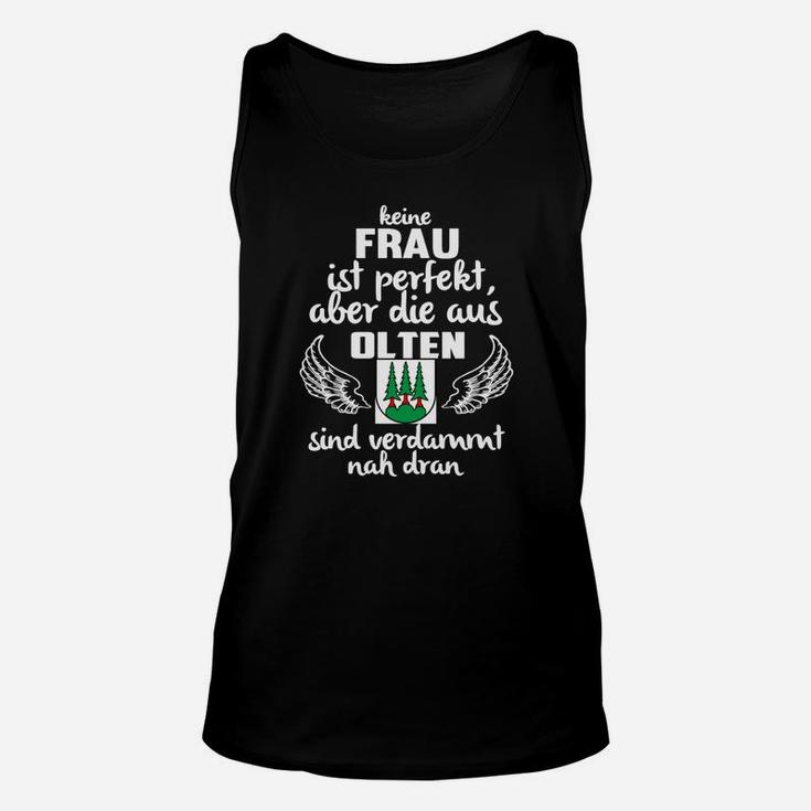 Olten Stolz Damen Unisex TankTop mit Fast Perfekt Wappen Spruch