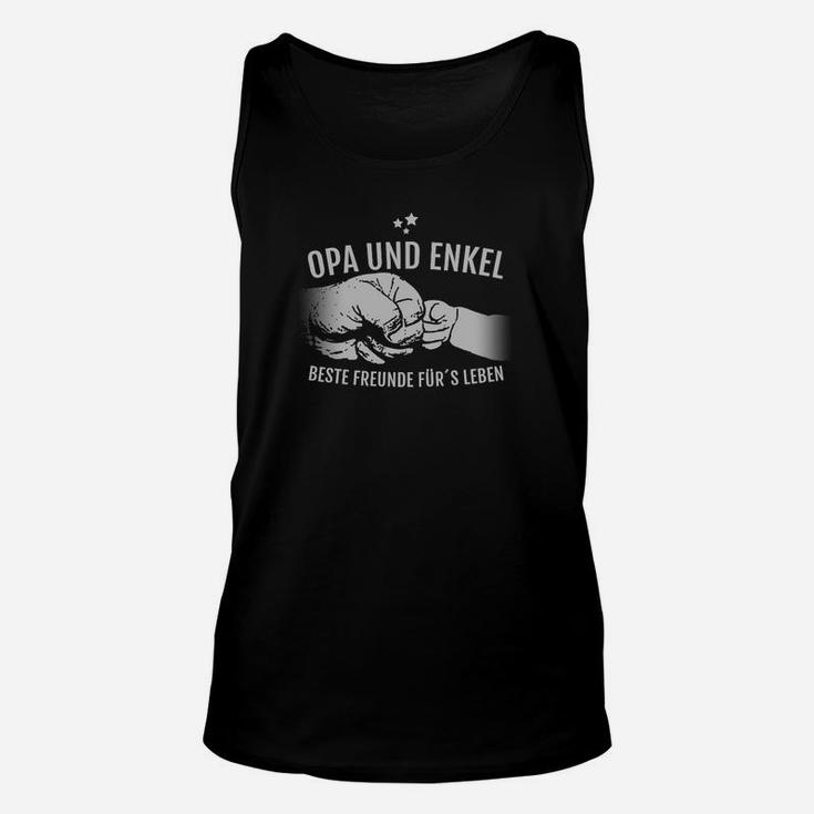 Opa und Enkel Beste Freunde Unisex TankTop, Schwarzes Familien-Unisex TankTop