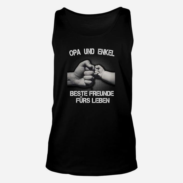 Opa und Enkel Beste Freunde Unisex TankTop, Schwarzes Tee für Großvater