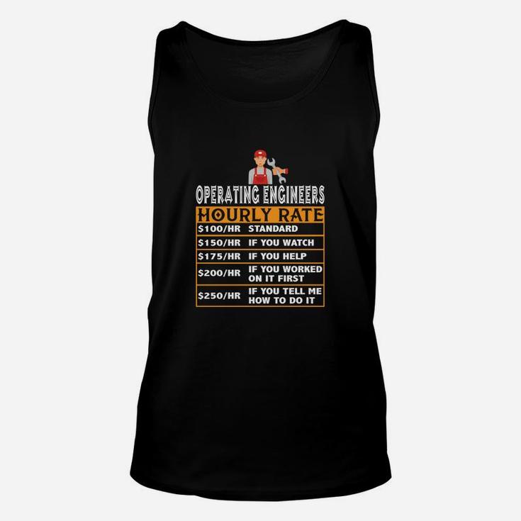 Operating Engineers Hourly Rates Unisex Tank Top