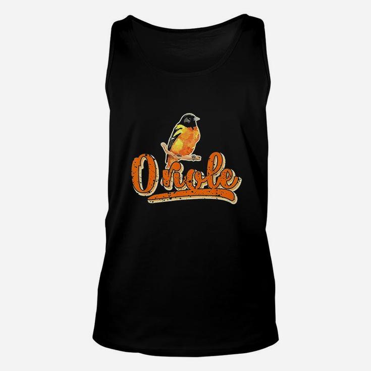 Oriole Bird Silhouette Vintage Oriole Bird Unisex Tank Top