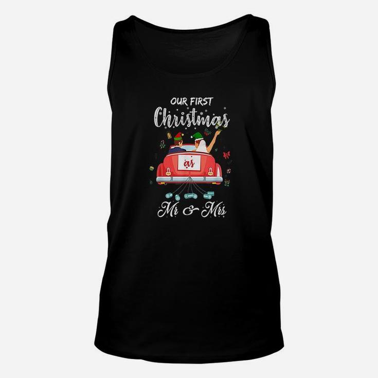Our First Christmas As Mr And Mrs 2020 Elf Merry Christmas Unisex Tank Top