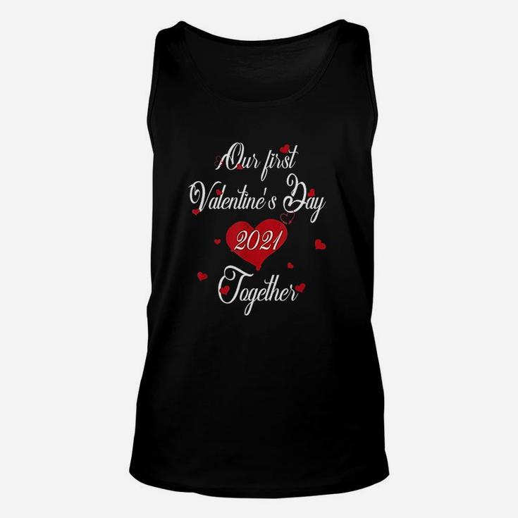 Our First Valentines Day Together 2022 Matching Couple  Unisex Tank Top