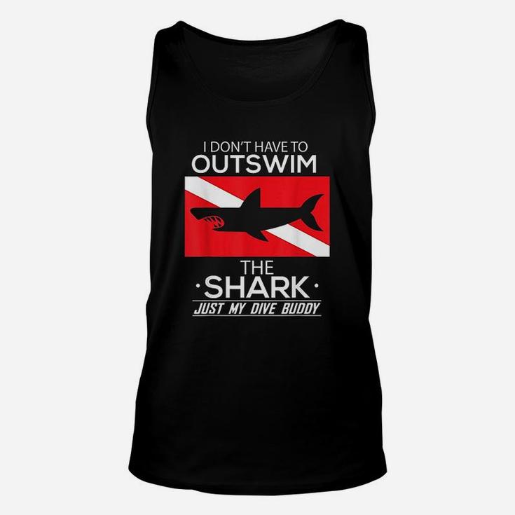 Out Swim My Dive Buddy Funny Shark Scuba Diving T-Shirt Out Swim My Dive Buddy Funny Shark Scuba Diving T-Shirt