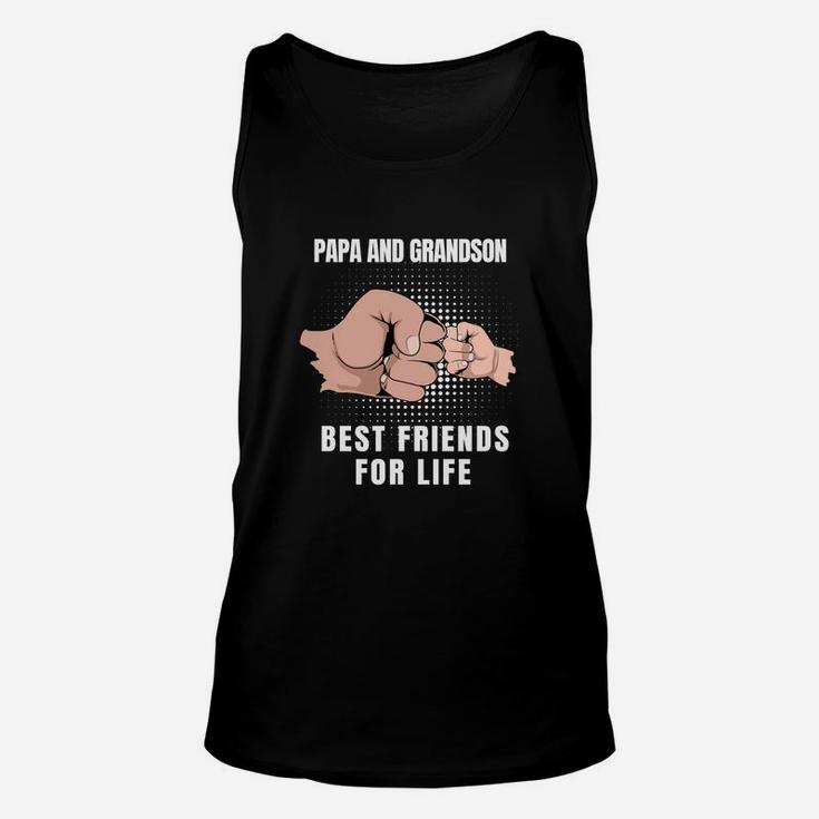 Papa And Grandson Best Friends For Life Shirt Unisex Tank Top