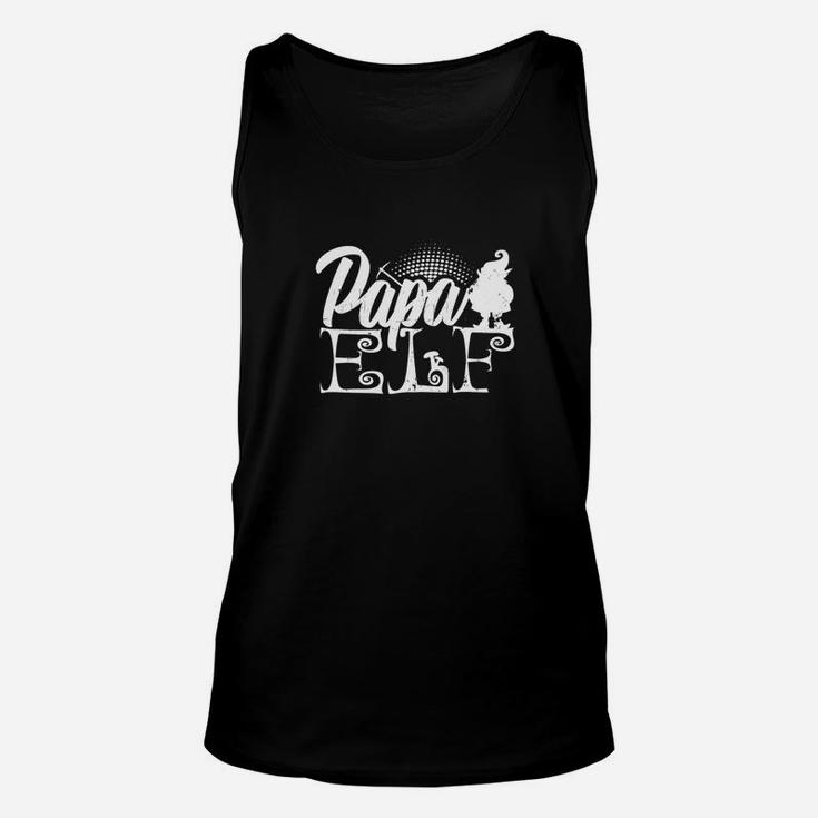 Papa Elf Best Papa Ever Fathers Day Christmas Shirt Unisex Tank Top
