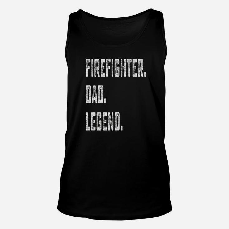 Papa Firefighter Dad Legend, best christmas gifts for dad Unisex Tank Top