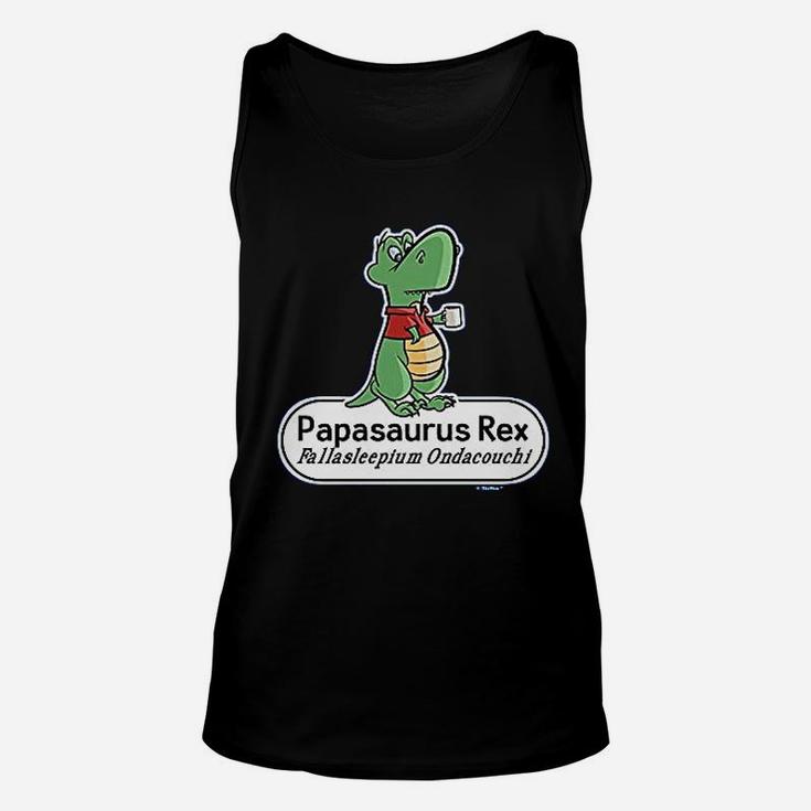 Papa Gifts Papasaurus Rex Funny Scientific Name Unisex Tank Top