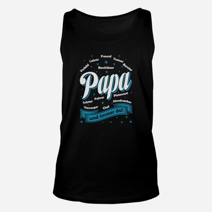 Papa Inspirationswort Schwarzes Unisex TankTop, Herrenmode für Väter