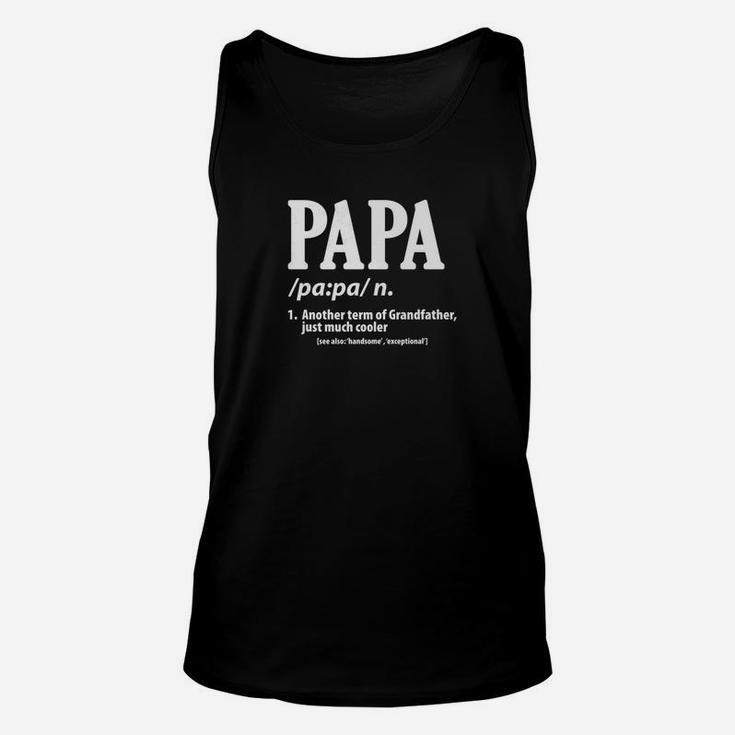 Papa N Another Term For Grandfather Fathers Day Gifts Premium Unisex Tank Top