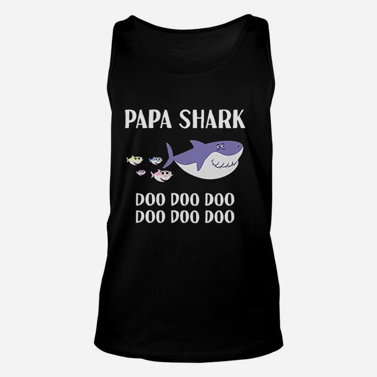 Papa Shark Papa Gifts, dad birthday gifts Unisex Tank Top