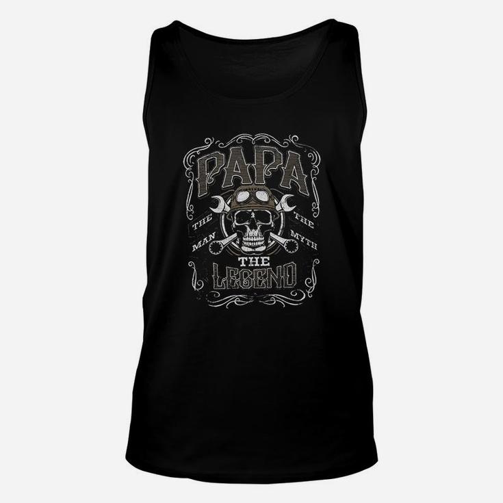 Papa The Man The Myth The Legend Fathers Day Unisex Tank Top