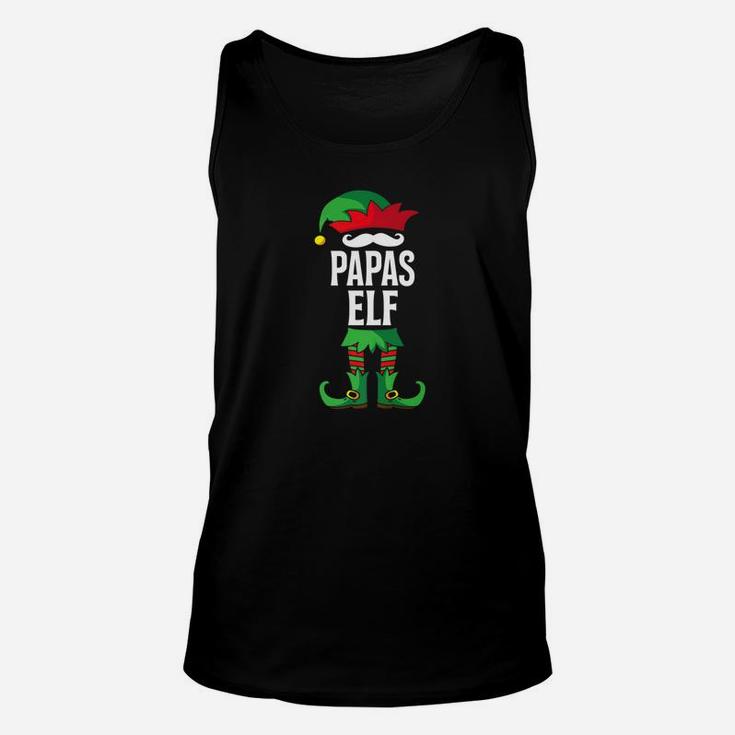 Papas Elf Costume Christmas Holiday Matching Family Shirt Unisex Tank Top