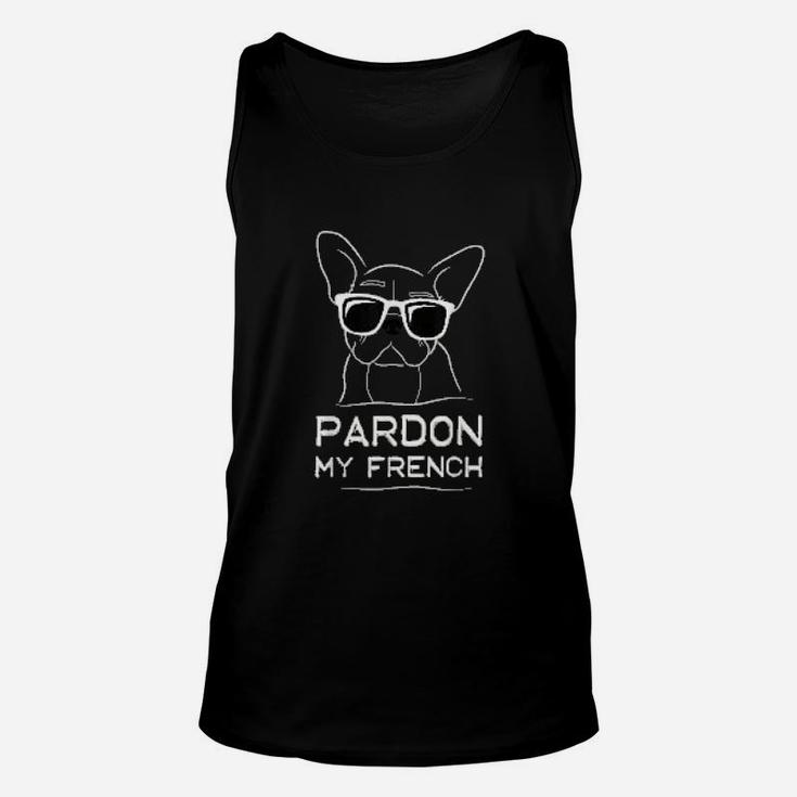 Pardon My French Frenchie Bulldog Unisex Tank Top