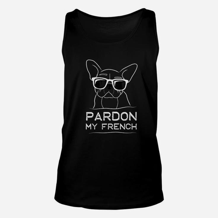 Pardon My French Frenchie Bulldog Unisex Tank Top