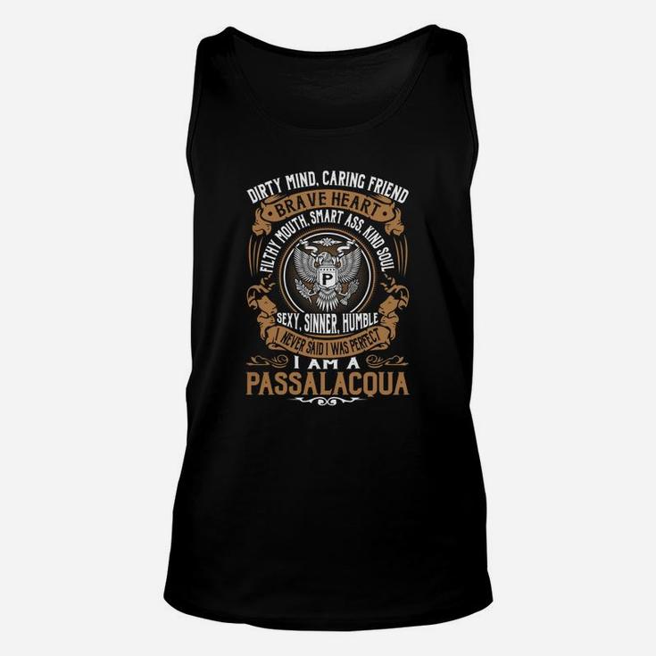 Passalacqua Brave Heart Eagle Name Shirts Unisex Tank Top