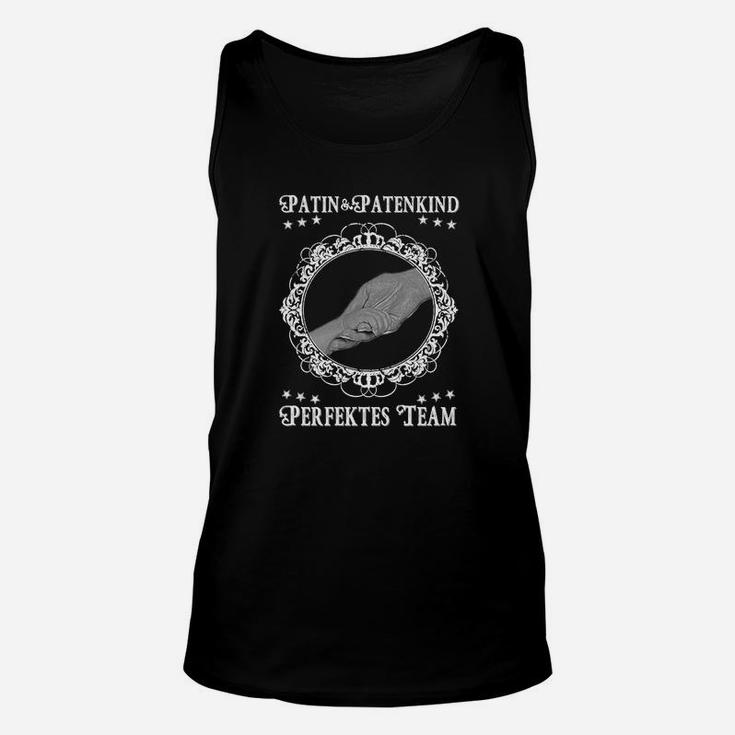 Patin & Patenkind Perfektes Team Unisex TankTop, Schwarzes Matching Tee