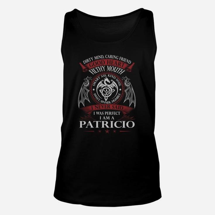 Patricio Good Heart Name Shirts Unisex Tank Top