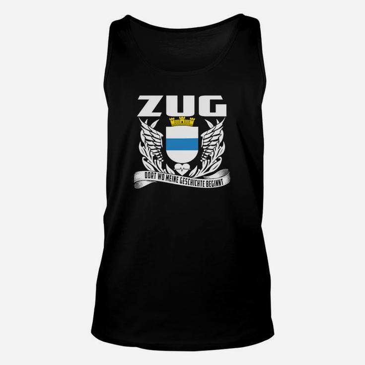 Patriotisches Zug Unisex TankTop mit Wappen-Spruch für Eisenbahnfans