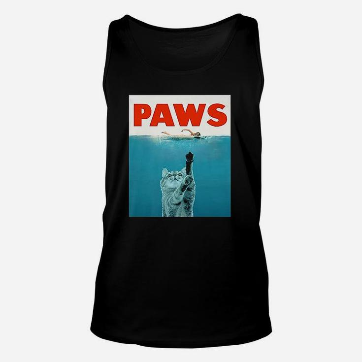 Paws Kitten Meow Parody Funny Unisex Tank Top