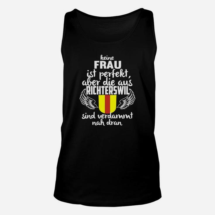 Perfekte Frau aus Richterswil Damen Unisex TankTop, Spruch mit Flügeln Design