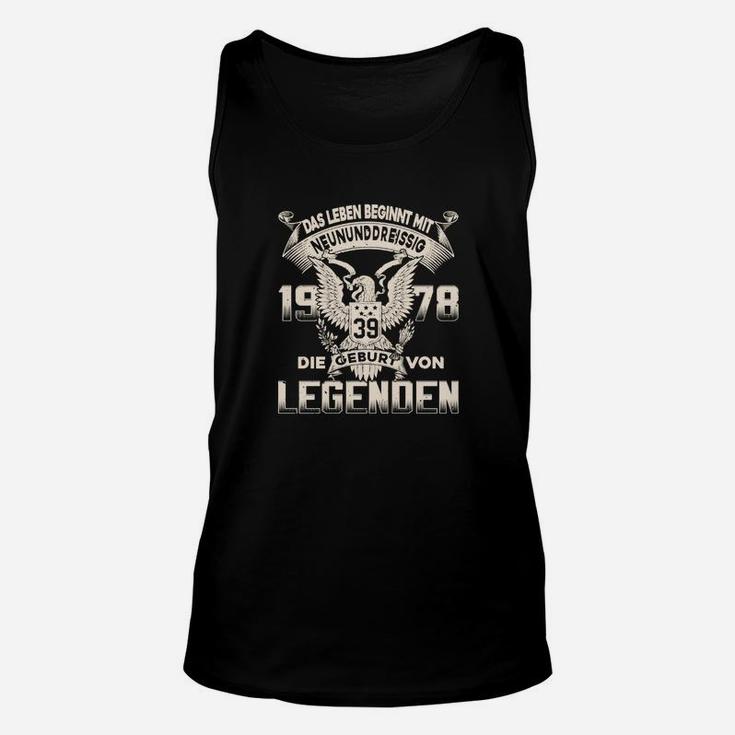 Personalisiertes Geburtsjahr Legenden Unisex TankTop mit Adler Motiv