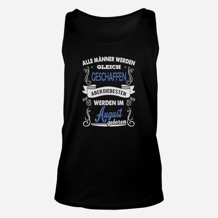 Personalisiertes Geburtstags-Unisex TankTop für Männer, August Geburt