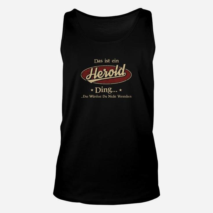 Personalisiertes Herold Unisex TankTop mit Namen, Einzigartiges Design