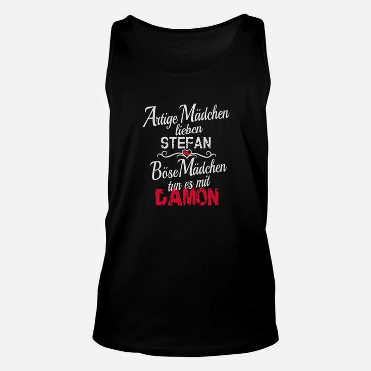 Personalisiertes Stefan & Damon Unisex TankTop, Serienfan Sprücheshirt