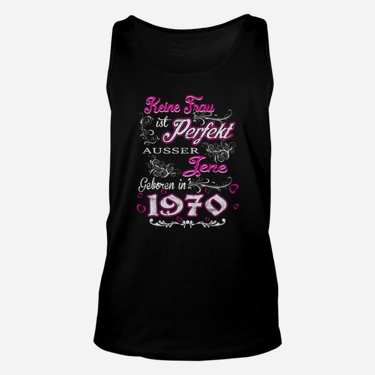 Personalisiertes Unisex TankTop Perfekte Frau 1970, Geburtstagsdesign