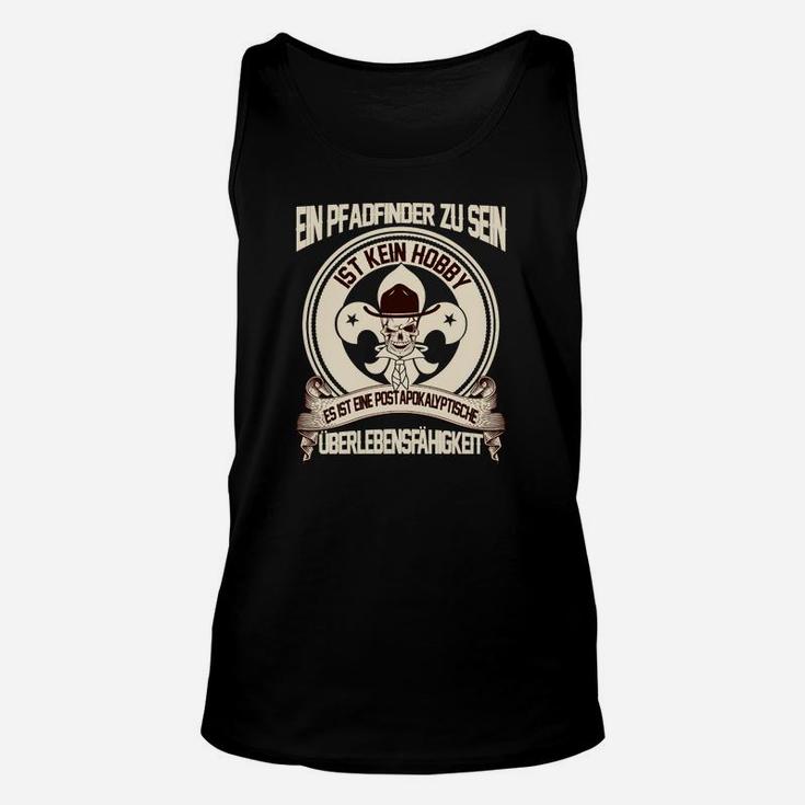 Pfadfinder Unisex TankTop mit Schädel: Überlebensfähigkeit Motiv