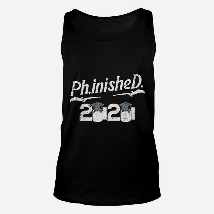 Phinished 2020 Toilet Paper Funny Doctorate Graduation Gift Unisex Tank Top