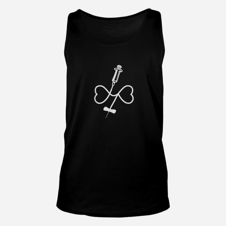 Phlebotomy Butterfly Needle Heart Forever Love Infinity Unisex Tank Top