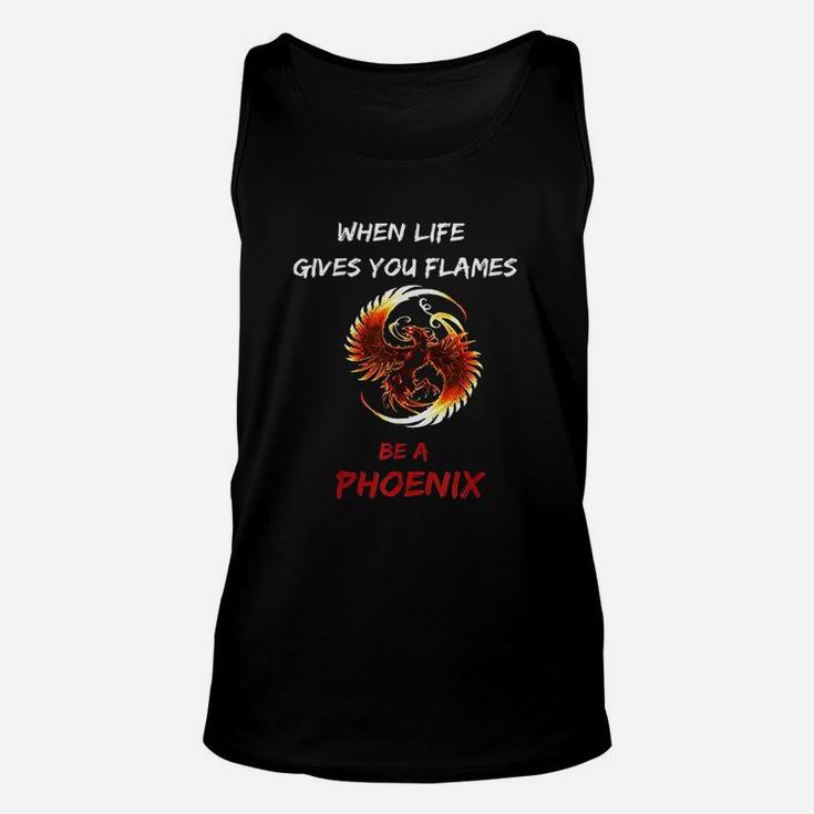 Phoenix Flames Fire Bird Mythical Rebirth Lover Gift Unisex Tank Top