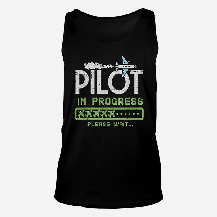 Pilot In Progress Future Pilot Toy Airplane Lovers Unisex Tank Top