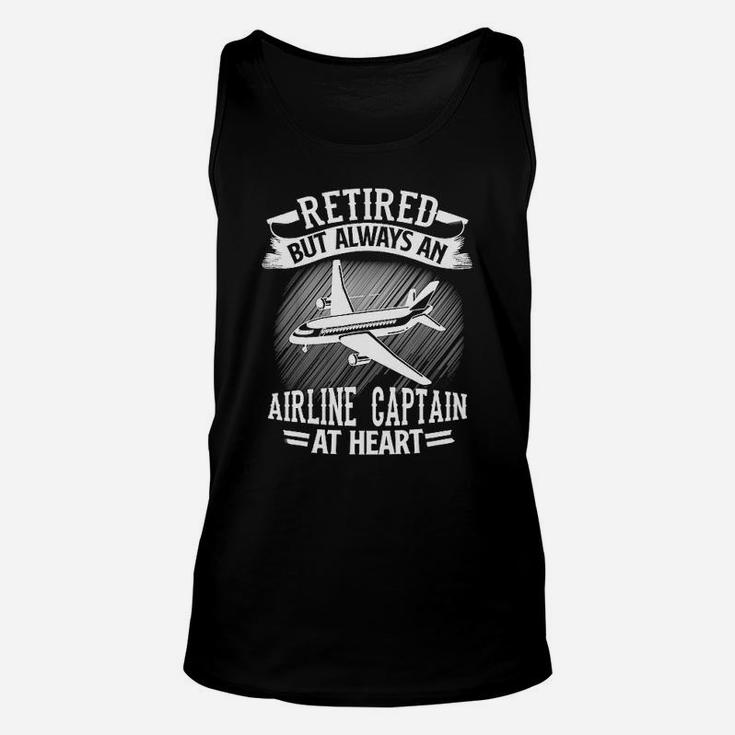 Pilot Retired But Always An Airline Captain Unisex Tank Top