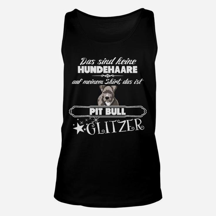 Pitbull Glitzer Unisex TankTop für Hundeliebhaber, Witziges Design