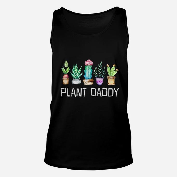 Plant Daddy Cactus Succulents Succa Aloe Dad Gift Funny Unisex Tank Top