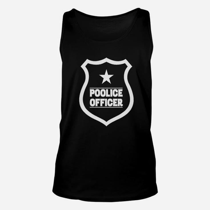 Poolice Officer Police Officer Daddy Law Enforcement Unisex Tank Top