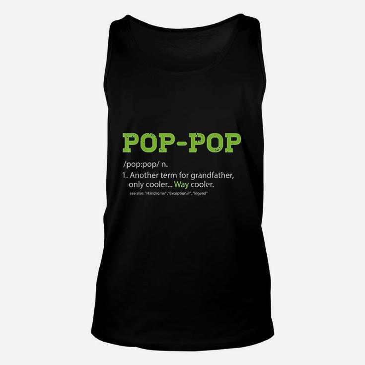 Pops For Grandpa Poppop Definition Cool Dad Gift Unisex Tank Top